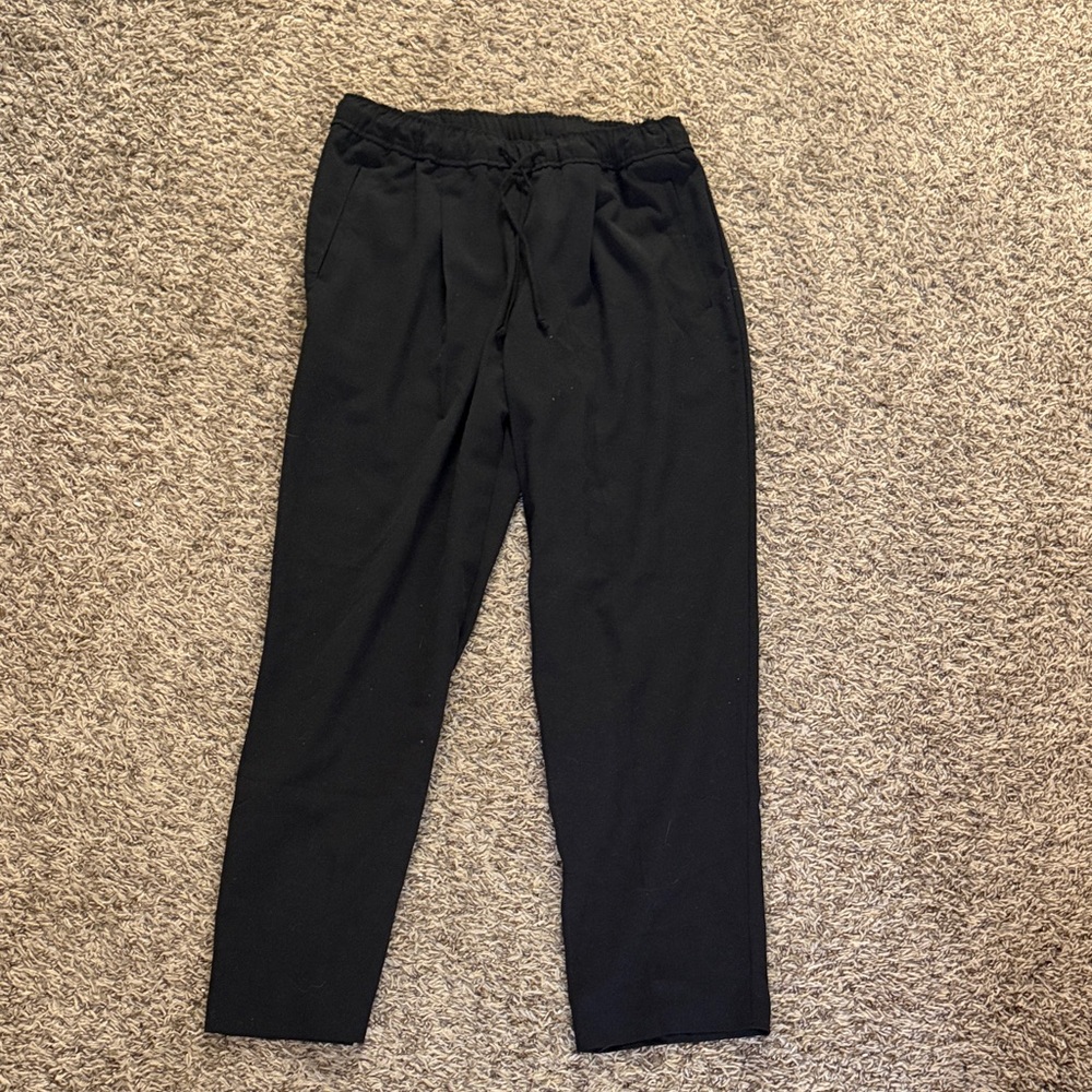 Casual Black Elastic Waist Pants Never Worn